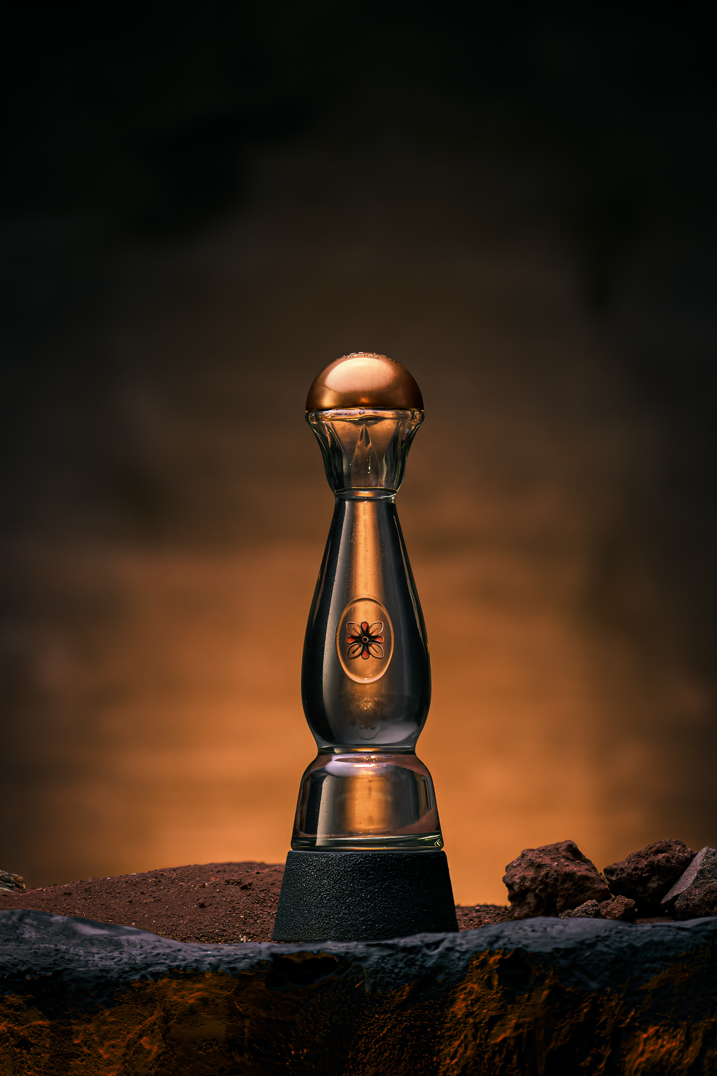 Clase Azul Blanco Ahumado tequila - bottiglia nera con tappo dorato