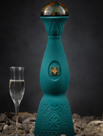 Clase Azul Mezcal Guerrero con calice - bottiglia turchese ceramica premium